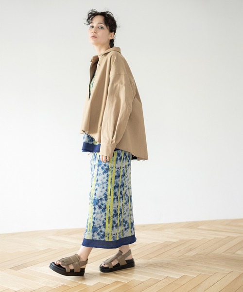 OSMOSIS（オズモーシス）の「ジャガードニットスカート（スカート・レディース・ベージュ/グレイッシュベージュ/ネイビー・ONE SIZE）」の8枚目の写真