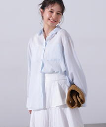 N.（N. Natural Beauty Basic） | シアーストライプシャツ(シャツ/ブラウス)