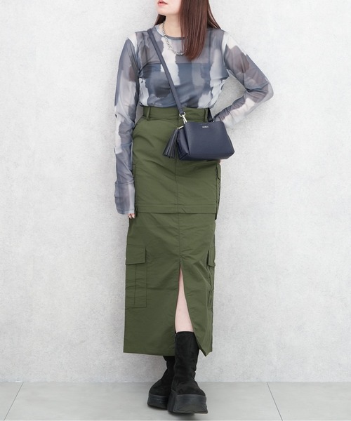 MURUA（ムルーア）の「【MURUA/ムルーア】 TASSEL SERIES　ミニショルダーバッグ（ショルダーバッグ・レディース・ライトグレー/ブラック/ネイビー・FREE）」の12枚目の写真