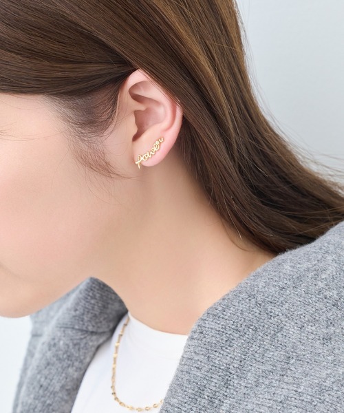Phoebe(フィービィー)の「ラッキーレターピアス&イヤリング/片耳(ピアス(片耳用)・レディース・ゴールド系1/ゴールド系3/ゴールド系2・FREE)」の20枚目の写真