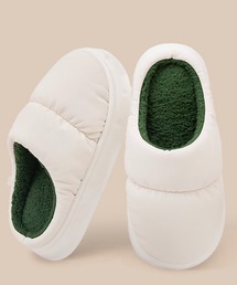 【 B'day / ビーデー 】ダウン調 もこもこ あったか スリッパ ルームシューズ