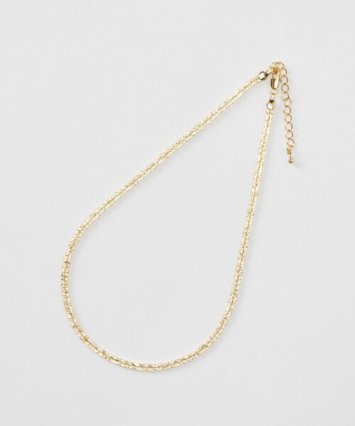 allureville(アルアバイル)の「スネークチェーンショートネックレス(ネックレス・レディース・ゴールド・FREE)」の1枚目の写真