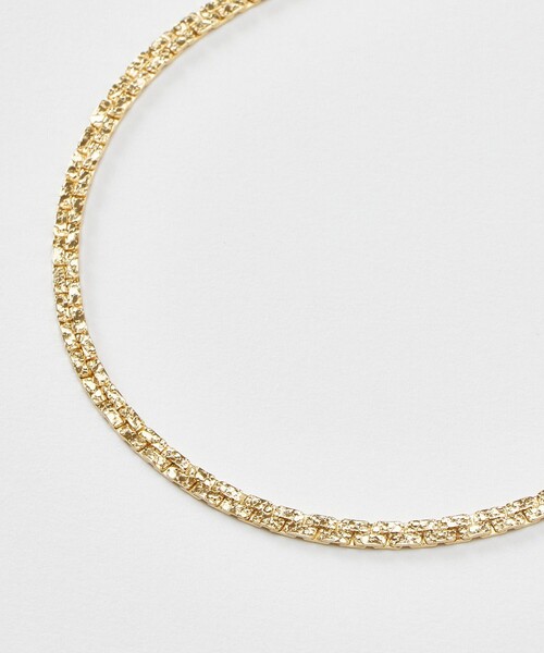 allureville(アルアバイル)の「スネークチェーンショートネックレス(ネックレス・レディース・ゴールド・FREE)」の4枚目の写真