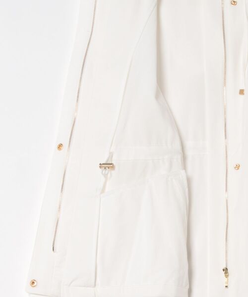 12Twelve Agenda（トゥエルブ　アジェンダ）の「ペプラムマウンテンパーカー（マウンテンパーカー・レディース・オフホワイト/チャコールグレー/ネイビー・M）」の4枚目の写真