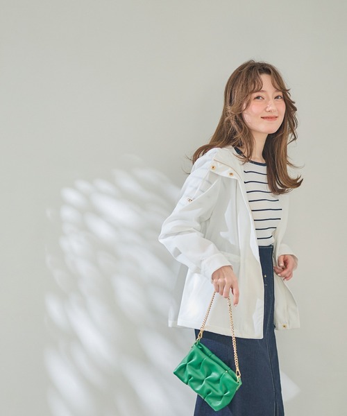 12Twelve Agenda（トゥエルブ　アジェンダ）の「ペプラムマウンテンパーカー（マウンテンパーカー・レディース・オフホワイト/チャコールグレー/ネイビー・M）」の13枚目の写真