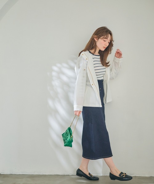 12Twelve Agenda（トゥエルブ　アジェンダ）の「ペプラムマウンテンパーカー（マウンテンパーカー・レディース・オフホワイト/チャコールグレー/ネイビー・M）」の18枚目の写真