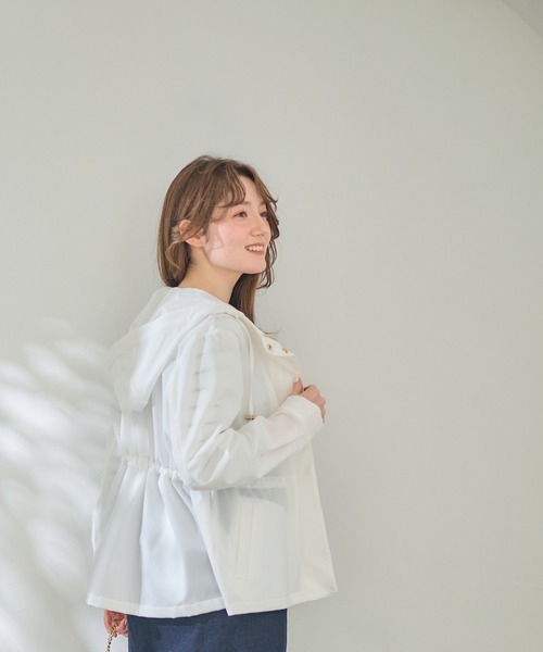 12Twelve Agenda（トゥエルブ　アジェンダ）の「ペプラムマウンテンパーカー（マウンテンパーカー・レディース・オフホワイト/チャコールグレー/ネイビー・M）」の17枚目の写真