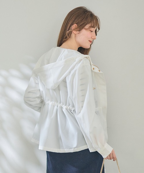 12Twelve Agenda（トゥエルブ　アジェンダ）の「ペプラムマウンテンパーカー（マウンテンパーカー・レディース・オフホワイト/チャコールグレー/ネイビー・M）」の14枚目の写真