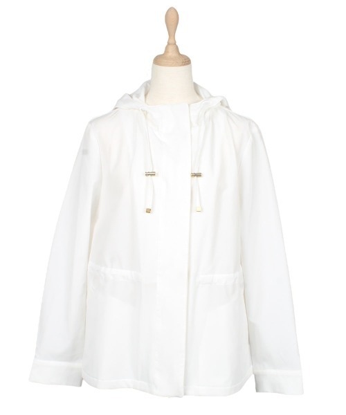 12Twelve Agenda（トゥエルブ　アジェンダ）の「ペプラムマウンテンパーカー（マウンテンパーカー・レディース・オフホワイト/チャコールグレー/ネイビー・M）」の20枚目の写真