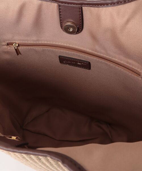 SALON de RUBAN（サロンドルヴァン）の「【SALON de RUBAN / サロン ド ルヴァン】 トートバッグ（トートバッグ・レディース・ブラック/ブラウン/ホワイト・FREE）」の6枚目の写真