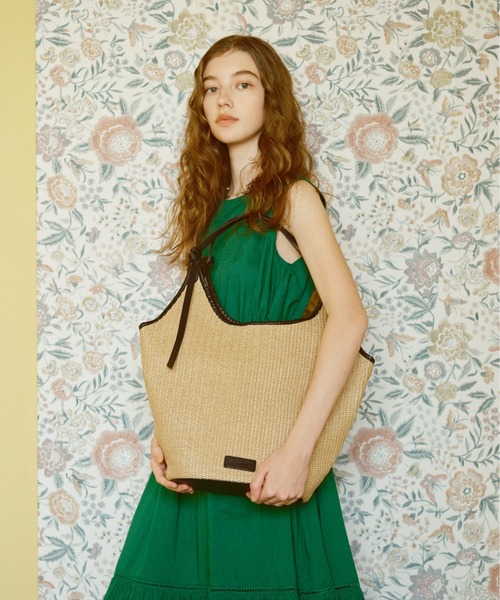 SALON de RUBAN（サロンドルヴァン）の「【SALON de RUBAN / サロン ド ルヴァン】 トートバッグ（トートバッグ・レディース・ブラック/ブラウン/ホワイト・FREE）」の3枚目の写真