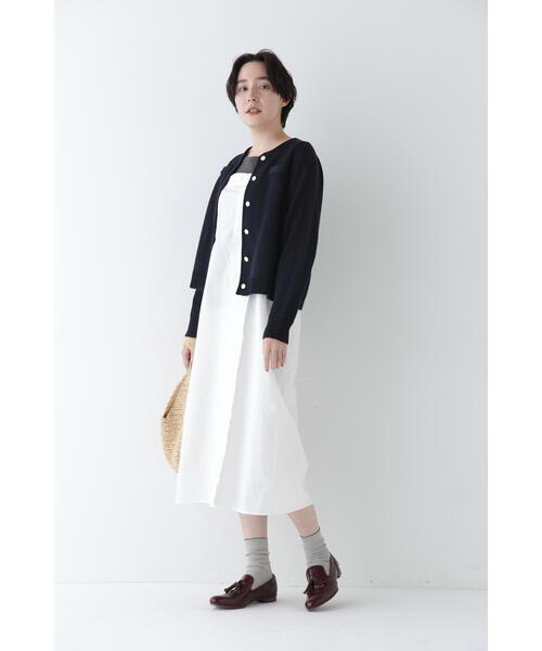 human woman（ヒューマンウーマン）の「◆ヴィンテージ風レースノースリワンピース（ワンピース・レディース・ホワイト/ネイビー・MEDIUM）」の9枚目の写真