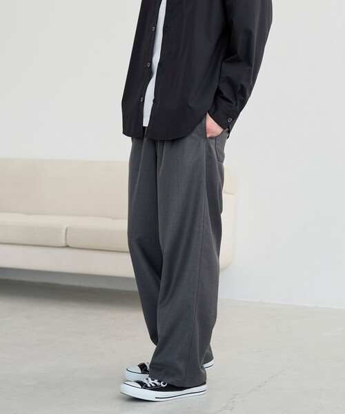 coen（コーエン）の「【REDKAP/レッドキャップ】別注TRイージーワイドパンツ（その他パンツ・メンズ・ダークグレー・M/L/XL）」の4枚目の写真