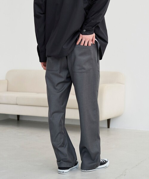 coen（コーエン）の「【REDKAP/レッドキャップ】別注TRイージーワイドパンツ（その他パンツ・メンズ・ダークグレー・M/L/XL）」の6枚目の写真