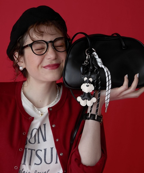 BONLECILL Marche（ボンルシールマルシェ）の「【BONLECILL Marche】シュナウザーチャーム／キーホルダー（キーホルダー・レディース・ブラック/ブラウン・FREE）」の10枚目の写真