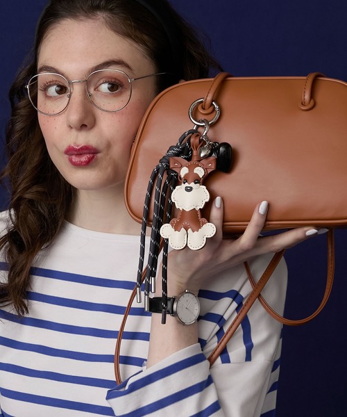 BONLECILL Marche（ボンルシールマルシェ）の「【BONLECILL Marche】シュナウザーチャーム／キーホルダー（キーホルダー・レディース・ブラック/ブラウン・FREE）」の3枚目の写真