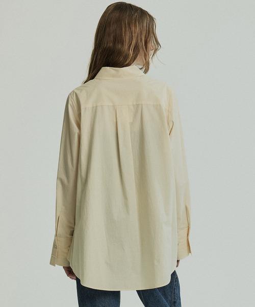 PUBLIC TOKYO（パブリックトウキョウ）の「クラフトステッチオーバーシャツ（シャツ/ブラウス・レディース・ピンク/ブルー/ライトイエロー・FREE）」の18枚目の写真