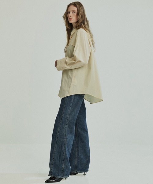 PUBLIC TOKYO（パブリックトウキョウ）の「クラフトステッチオーバーシャツ（シャツ/ブラウス・レディース・ピンク/ブルー/ライトイエロー・FREE）」の15枚目の写真