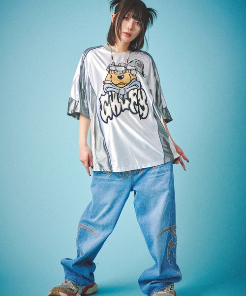 GALFY(ガルフィー)の「GALFY-闇に争いしサイバーTee(Tシャツ/カットソー・メンズ・シルバー/ブラック/ホワイト・L/XL)」の8枚目の写真