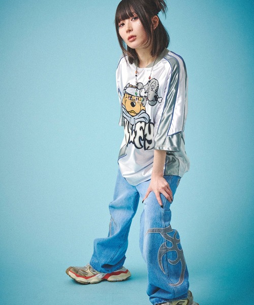 GALFY(ガルフィー)の「GALFY-闇に争いしサイバーTee(Tシャツ/カットソー・メンズ・シルバー/ブラック/ホワイト・L/XL)」の9枚目の写真