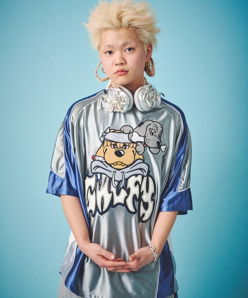 GALFY(ガルフィー)の「GALFY-闇に争いしサイバーTee(Tシャツ/カットソー・メンズ・シルバー/ブラック/ホワイト・L/XL)」の20枚目の写真