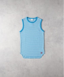 【Healthknit】ボーダーワッフルスリーブ