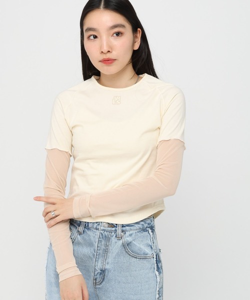 AMES WORLDWIDE／レースブロックロングスリーブ（Tシャツ