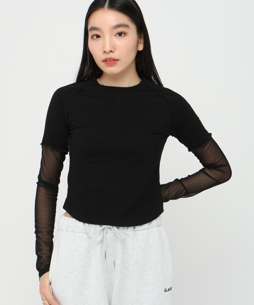 AMESWORLDWIDE（アメスワールドワイド）の「AMES WORLDWIDE／レースブロックロングスリーブ（Tシャツ/カットソー・レディース・クリーム/ブルー/ブラック・FREE）」の20枚目の写真