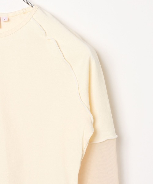 tシャツ AMES WORLDWIDE／レースブロックロングスリーブ レディース AMES WORLDWIDE／レースブロックロングスリーブ（Tシャツ