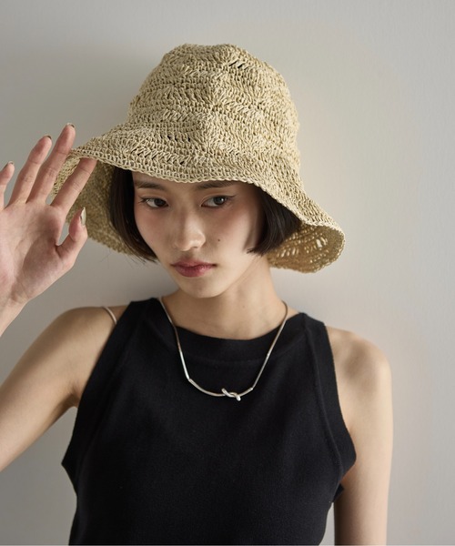 THE YOn（ザヨン）の「ペーパーバケットハット（ハット・レディース・ブラウン/ナチュラル・FREE）」の6枚目の写真