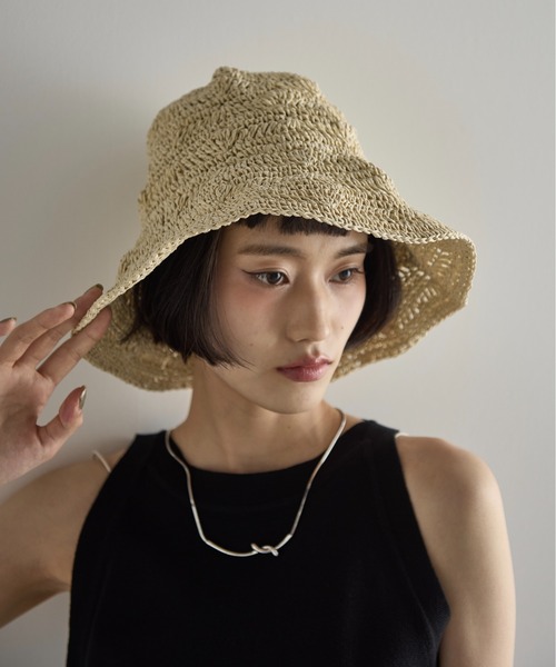 THE YOn（ザヨン）の「ペーパーバケットハット（ハット・レディース・ブラウン/ナチュラル・FREE）」の5枚目の写真