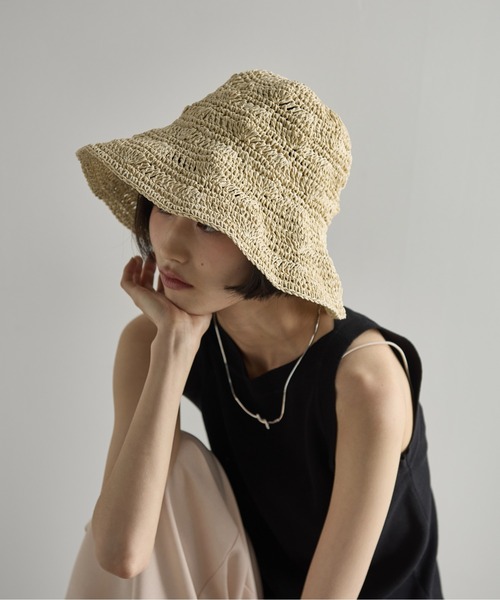 THE YOn（ザヨン）の「ペーパーバケットハット（ハット・レディース・ブラウン/ナチュラル・FREE）」の3枚目の写真