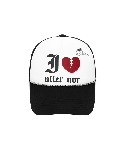 A'GEM/9 × .kom 『NIIER NOR/ニーアノア』 NN TRUCKER CAP/NN