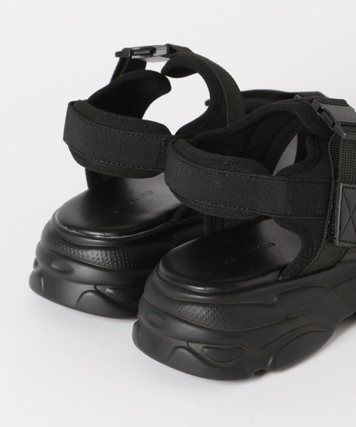 【未使用】que shoes＊サンダル(黒×黒ソール) 楽天市場】最大50％OFF!!22日20時〜26日10時迄 メッシュサンダル