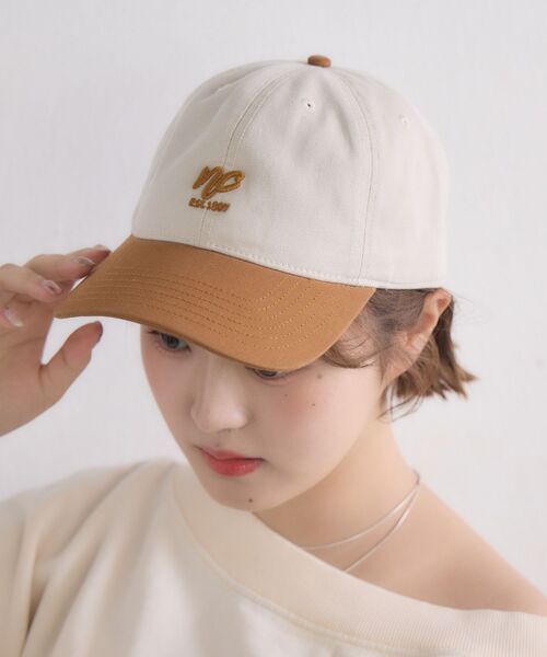 casita(RETRO GIRL)(カシータ)の「バイカラーキャップ(キャップ・レディース・ブラック/オフホワイト・ONE SIZE)」の17枚目の写真