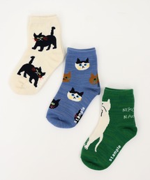 stample | ネコばっかり　ショートソックス 【3足セット】(ソックス/靴下)