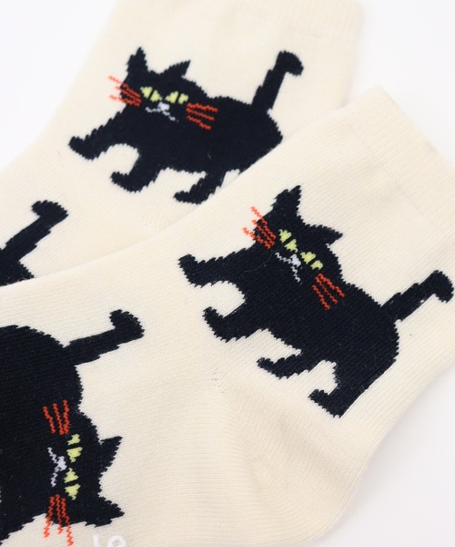 stample（スタンプル）の「ネコばっかり　ショートソックス 【3足セット】（ソックス/靴下・キッズ・A・S/L/LL/M）」の4枚目の写真