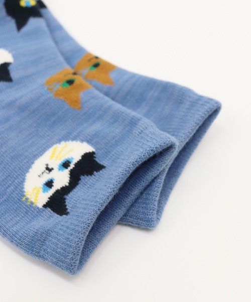 stample（スタンプル）の「ネコばっかり　ショートソックス 【3足セット】（ソックス/靴下・キッズ・A・S/L/LL/M）」の7枚目の写真