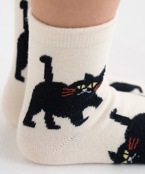 stample（スタンプル）の「ネコばっかり　ショートソックス 【3足セット】（ソックス/靴下・キッズ・A・S/L/LL/M）」の3枚目の写真