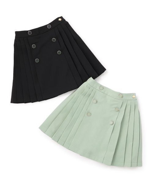 kate spade new york kids（ケイトスペードニューヨーク）の「トドラー ダブルボタンプリーツスカート（スカート・キッズ・ブラック/エメラルド・130cm/120cm）」の12枚目の写真