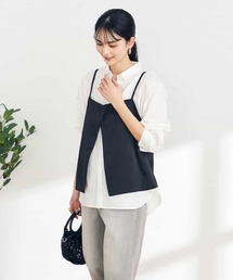 a.v.v（アーヴェヴェ）の「サテンキャミビスチェ（キャミソール）」