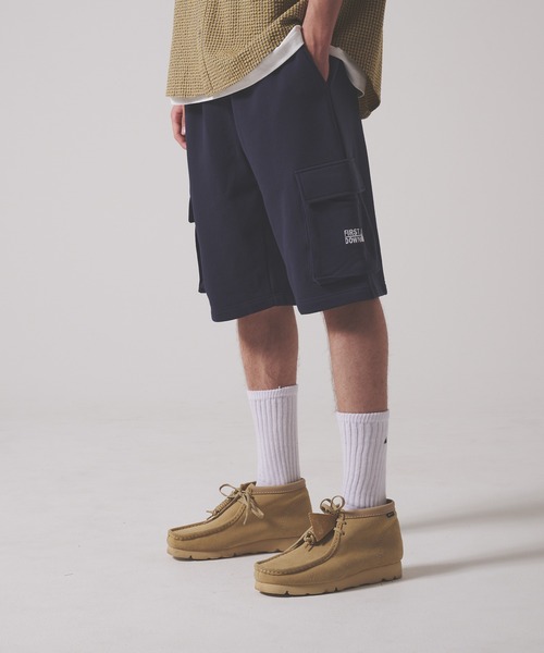 FIRST DOWN（ファーストダウン）の「スウェット カーゴショーツ（カーゴパンツ・メンズ・ブラック/ネイビー/グレー・XL/L/M）」の3枚目の写真