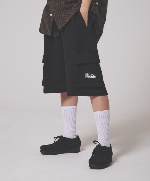 FIRST DOWN（ファーストダウン）の「スウェット カーゴショーツ（カーゴパンツ・メンズ・ブラック/ネイビー/グレー・XL/L/M）」の16枚目の写真