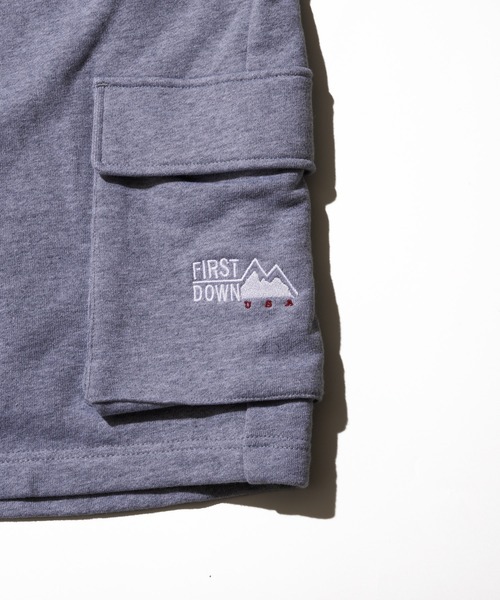 FIRST DOWN（ファーストダウン）の「スウェット カーゴショーツ（カーゴパンツ・メンズ・ブラック/ネイビー/グレー・XL/L/M）」の4枚目の写真