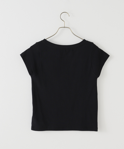 Spick & Span(スピックアンドスパン)の「コンパクトキャップスリーブTEE(Tシャツ/カットソー・レディース・ブラック/ホワイト/ベージュ・FREE)」の4枚目の写真