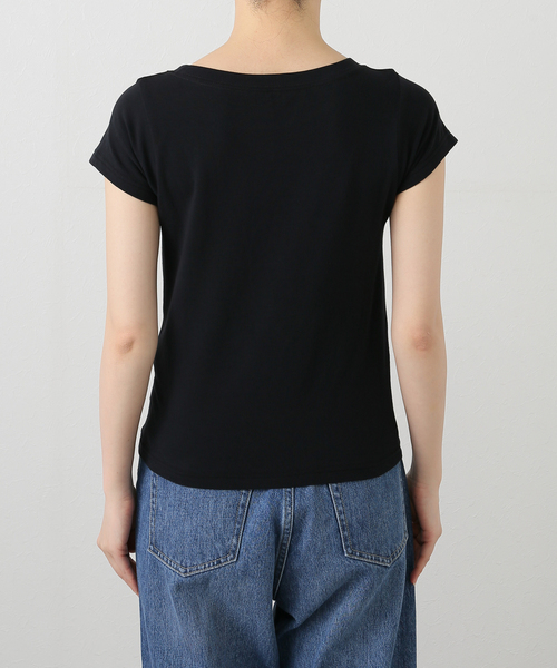 Spick & Span(スピックアンドスパン)の「コンパクトキャップスリーブTEE(Tシャツ/カットソー・レディース・ブラック/ホワイト/ベージュ・FREE)」の13枚目の写真