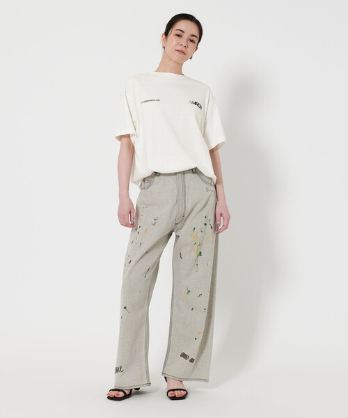 AMERICANA(アメリカーナ)の「<Americana>ロゴプリント Tシャツ(Tシャツ/カットソー・レディース・ホワイト/ブラック・FREE)」の7枚目の写真