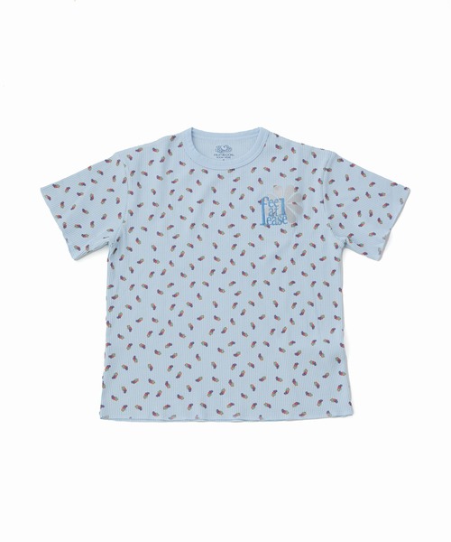 Casselini(キャセリーニ)の「【FRUIT OF THE LOOM × Casselini】フルーツ柄ルームウェア(ルームウェア/パジャマ・レディース・ホワイト/サックスブルー・FREE)」の4枚目の写真