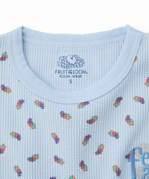 Casselini(キャセリーニ)の「【FRUIT OF THE LOOM × Casselini】フルーツ柄ルームウェア(ルームウェア/パジャマ・レディース・ホワイト/サックスブルー・FREE)」の10枚目の写真
