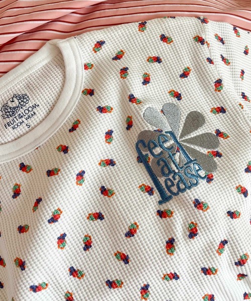 Casselini(キャセリーニ)の「【FRUIT OF THE LOOM × Casselini】フルーツ柄ルームウェア(ルームウェア/パジャマ・レディース・ホワイト/サックスブルー・FREE)」の17枚目の写真